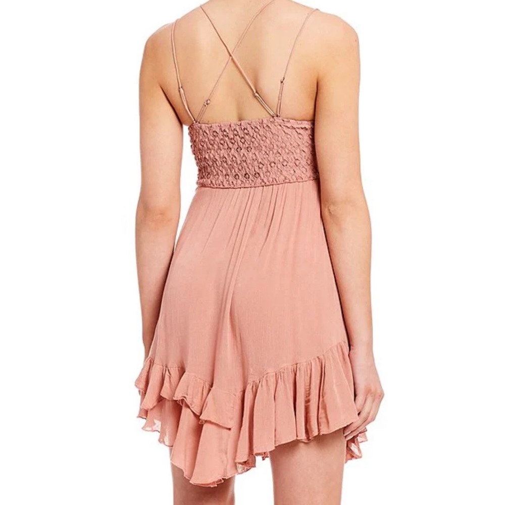 Free People Adella Slip Dress Rose - Picture 2 of 4